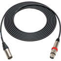Photo of Sescom SC100XXJ-S Mic cable XLR Male to XLR Female with Rotary On-Off Switch - Nickel Housing - 100 Foot