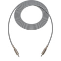 Photo of Sescom Audio Cable Canare Star-Quad 3.5mm TS Mono Male to 3.5mm TS Mono Male - Gray - 10 Foot