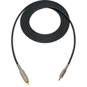 Photo of Sescom Audio Cable Canare Star-Quad 3.5mm TS Mono Male to RCA Male - Black - 10 Foot