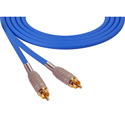 Photo of Sescom SC10RRBE Audio Cable Canare Star-Quad RCA Male to RCA Male Blue - 10 Foot