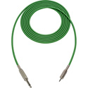 Photo of Sescom SC10SMGN Audio Cable Canare Star-Quad 1/4 TS Mono Male to 3.5mm TS Mono Male Green - 10 Foot