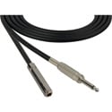 Photo of Sescom SC10SSJ Audio Cable Canare Star-Quad 1/4-Inch TS Mono Male to 1/4-Inch TS Mono Female - Black - 10 Foot