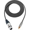 Photo of Sescom SC10XJR Audio Cable Canare Star-Quad 3-Pin XLR Female to RCA Male - Black - 10 Foot