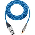 Photo of Sescom SC10XJRBE Audio Cable Canare Star-Quad 3-Pin XLR Female to RCA Male - Blue - 10 Foot