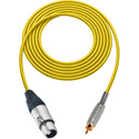 Photo of Sescom SC10XJR Audio Cable Canare Star-Quad 3-Pin XLR Female to RCA Male - Yellow - 10 Foot