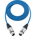 Photo of Sescom SC10XJXJBE Audio Cable Canare Star-Quad 3-Pin XLR Female to 3-Pin XLR Female Blue - 10 Foot