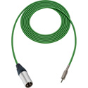 Photo of Sescom SC10XMZGN Audio Cable Canare Star-Quad 3-Pin XLR Male to 3.5mm TRS Balanced Male Green - 10 Foot