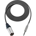 Photo of Sescom SC10XS Audio Cable Canare Star-Quad 3-Pin XLR Male to 1/4 TS Mono Male Black - 10 Foot