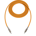 Photo of Sescom Audio Cable Canare Star-Quad Cable 3.5mm TS Mono Male to 3.5mm TS Mono Male - Orange - 15 Foot