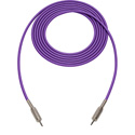 Photo of Sescom SC15MMPE Audio Cable Canare Star-Quad Cable 3.5mm TS Mono Male to 3.5mm TS Mono Male Purple - 15 Foot