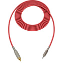 Photo of Sescom SC15MR Audio Cable Canare Star-Quad 3.5mm TS Mono Male to RCA Male - Red - 15 Foot