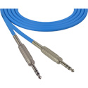 Photo of Sescom SC15SZSZBE Audio Cable Canare Star-Quad 1/4 TRS Balanced Male to 1/4 TRS Balanced Male Blue - 15 Foot