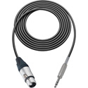 Photo of Sescom Audio Cable Canare Star-Quad 3-Pin XLR Female to 1/4 TRS Balanced Male - Black - 15 Foot