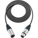 Photo of Sescom Mic Cable Canare Star-Quad 3-Pin XLR Male to 3-Pin XLR Female - Black - 15 Foot