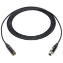 Sescom 4-Pin Mini XLR Male to Female Sub-miniature Audio Extension Cable - 1 Foot