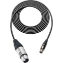 Sescom Audio Cable Canare L-2B2AT 3-Pin XLR Female to 3-Pin Mini XLR Female - 1 Foot