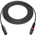Photo of Sescom Mic cable XLR Male to XLR Female with Rotary On-Off Switch - Black Metal Housing - 1 Foot