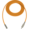 Photo of Sescom SC25MMJ Audio Cable Canare Star-Quad 3.5mm TS Mono Male to 3.5mm TS Mono Female - Orange - 25 Foot