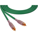 Photo of Sescom SC25RR GN Audio Cable Canare Star-Quad RCA Male to RCA Male Green - 25 Foot