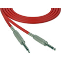 Photo of Sescom Audio Cable Canare Star-Quad 1/4 TS Mono Male to 1/4 TS Mono Male - Red - 25 Foot