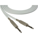 Photo of Sescom Audio Cable Canare Star-Quad 1/4 TS Mono Male to 1/4 TS Mono Male - White - 25 Foot