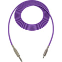 Photo of Sescom Audio Cable Canare Star-Quad 1/4 TRS Balanced Male to 3.5mm TRS Balanced Male - Purple - 25 Foot