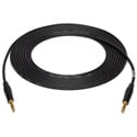 Sescom Audio Cable Canare Star-Quad 1/4-Inch TRS Balanced Male to 1/4-Inch TRS Balanced Male - Black and Gold - 25 Foot
