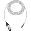 Photo of Sescom SC25XJM Audio Cable Canare Star-Quad 3-Pin XLR Female to 3.5mm TS Mono Male - White - 25 Foot