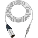 Photo of Sescom Audio Cable Canare Star-Quad 3-Pin XLR Male to 1/4-Inch TS Mono Male - White - 25 Foot