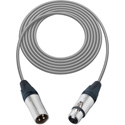 Photo of Sescom Mic Cable Canare Star-Quad 3-Pin XLR Male to 3-Pin XLR Female - Gray - 25 Foot
