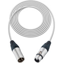 Photo of Sescom Mic Cable Canare Star-Quad 3-Pin XLR Male to 3-Pin XLR Female - White - 25 Foot