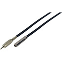 Photo of Sescom SC2SJZMZ Audio Cable Canare Star-Quad 1/4 TRS Balanced Female to 3.5mm TRS Balanced Male Black - 2 Foot