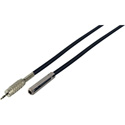 Photo of Sescom Audio Cable Canare Star-Quad 1/4 TRS Balanced Female to 3.5mm TRS Balanced Male Black - 2 Foot