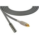 Photo of Sescom SC3RMJ Audio Cable Canare Star-Quad RCA Male to 3.5mm TS Mono Female - Grey - 3 Foot