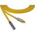Photo of Sescom SC3RMJ Audio Cable Canare Star-Quad RCA Male to 3.5mm TS Mono Female - Yellow - 3 Foot