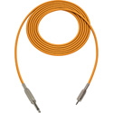 Photo of Sescom Audio Cable Canare Star-Quad 1/4 TS Mono Male to 3.5mm TS Mono Male - Orange - 3 Foot