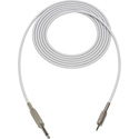 Photo of Sescom SC3SMZ Audio Cable Canare Star-Quad 1/4 TS Mono Male to 3.5mm TRS Balanced Male - White - 3 Foot