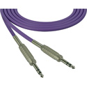 Photo of Sescom Audio Cable Canare Star-Quad 1/4 TRS Balanced Male to 1/4 TRS Balanced Male - Purple - 3 Foot