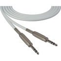 Photo of Sescom SC3SZSZWE Audio Cable Canare Star-Quad 1/4 TRS Balanced Male to 1/4TRS Balanced Male White - 3 Foot