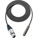 Photo of Sescom Audio Cable Canare Star-Quad 3-Pin XLR Female to 1/4 TS Mono Female - Black - 3 Foot