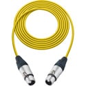 Photo of Sescom SC3XJXJYW Audio Cable Canare Star-Quad 3-Pin XLR Female to 3-Pin XLR Female Yellow - 3 Foot