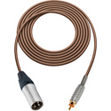 Photo of Sescom SC3XR Audio Cable Canare Star-Quad 3-Pin XLR Male to RCA Phono Male - Brown - 3 Foot