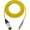 Photo of Sescom Audio Cable Canare Star-Quad 3-Pin XLR Male to RCA Phono Male - Yellow - 3 Foot