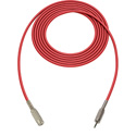 Photo of Sescom Audio Cable Canare Star-Quad 3.5mm TRS Balanced Male to 3.5mm TRS Balanced Female - Red - 50 Foot