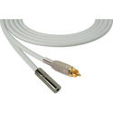 Photo of Sescom SC50RMJ Audio Cable Canare Star-Quad RCA Male to 3.5mm TS Mono Female - White - 50 Foot