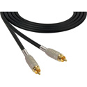 Sescom Audio Cable Canare Star-Quad RCA Male to RCA Male Black - 50 Foot