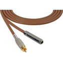 Photo of Sescom SC50SJRBN Audio Cable Canare Star-Quad 1/4 TS Mono Female to RCA Male Brown - 50 Foot