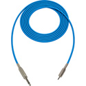 Photo of Sescom SC50SMBE Audio Cable Canare Star-Quad 1/4 TS Mono Male to 3.5mm TS Mono Male Blue - 50 Foot