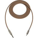 Photo of Sescom SC50SMZ Audio Cable Canare Star-Quad 1/4 TS Mono Male to 3.5mm TRS Balanced Male - Brown - 50 Foot