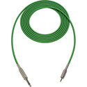 Photo of Sescom SC50SMZ Audio Cable Canare Star-Quad 1/4 TS Mono Male to 3.5mm TRS Balanced Male - Green - 50 Foot